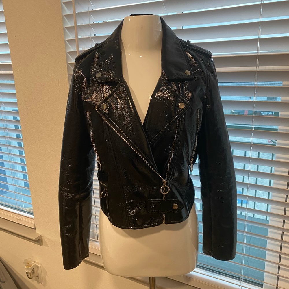 Blank NYC Patent Leather Jacket